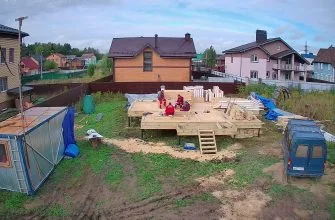 Установка камер видеонаблюдения за строительством